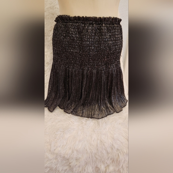 Zara Blingy Skort L Black & Silver #032 - Picture 1 of 4